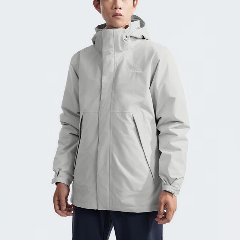 The North Face FW24 Waterproof, Windproof, Breathable, And Thermal Windbreaker Jacket Men's Starlight Gray NF0A8DMH-A0M