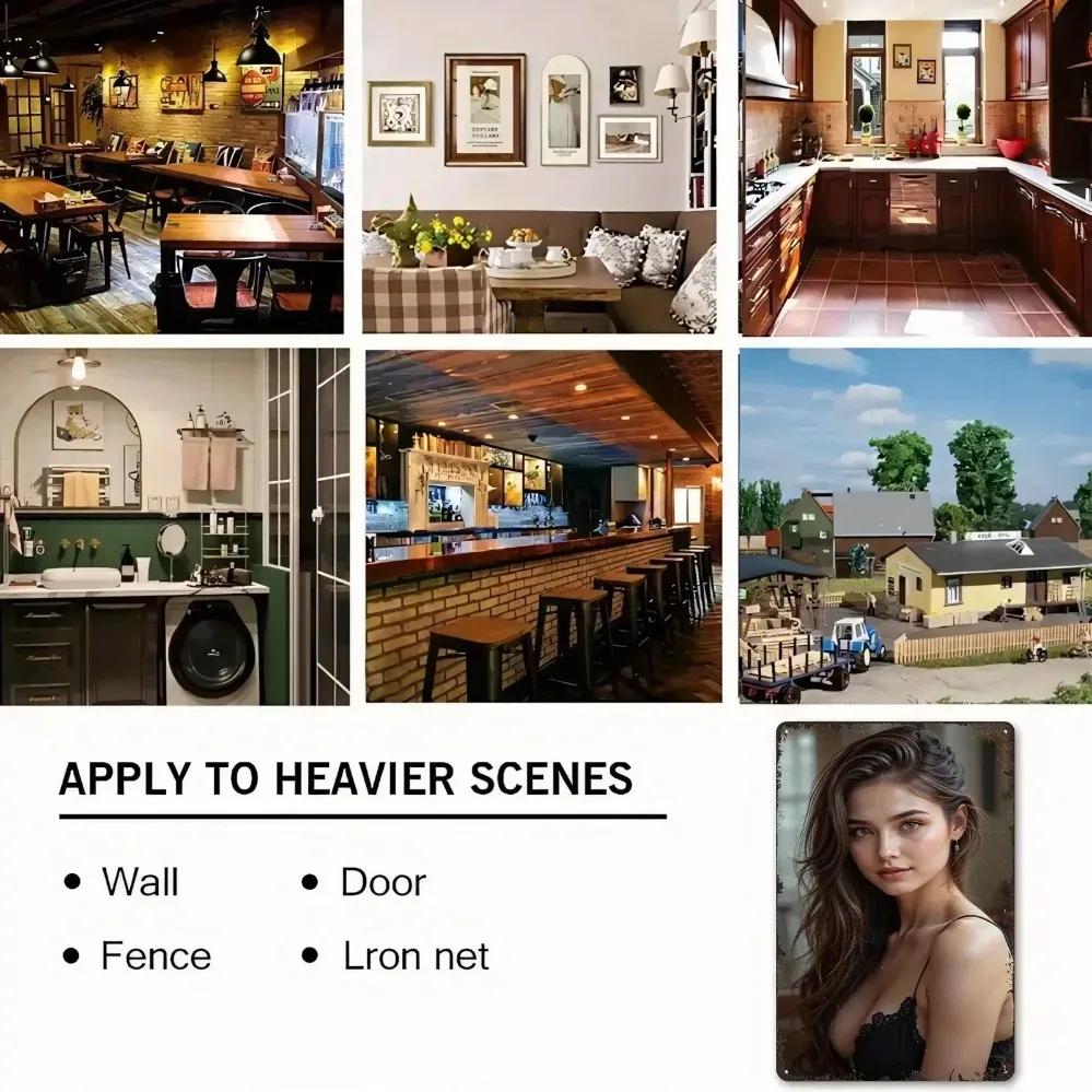 Vintage Bohemian Metal Wall Art for Women, Home Decor Living Room Bedroom