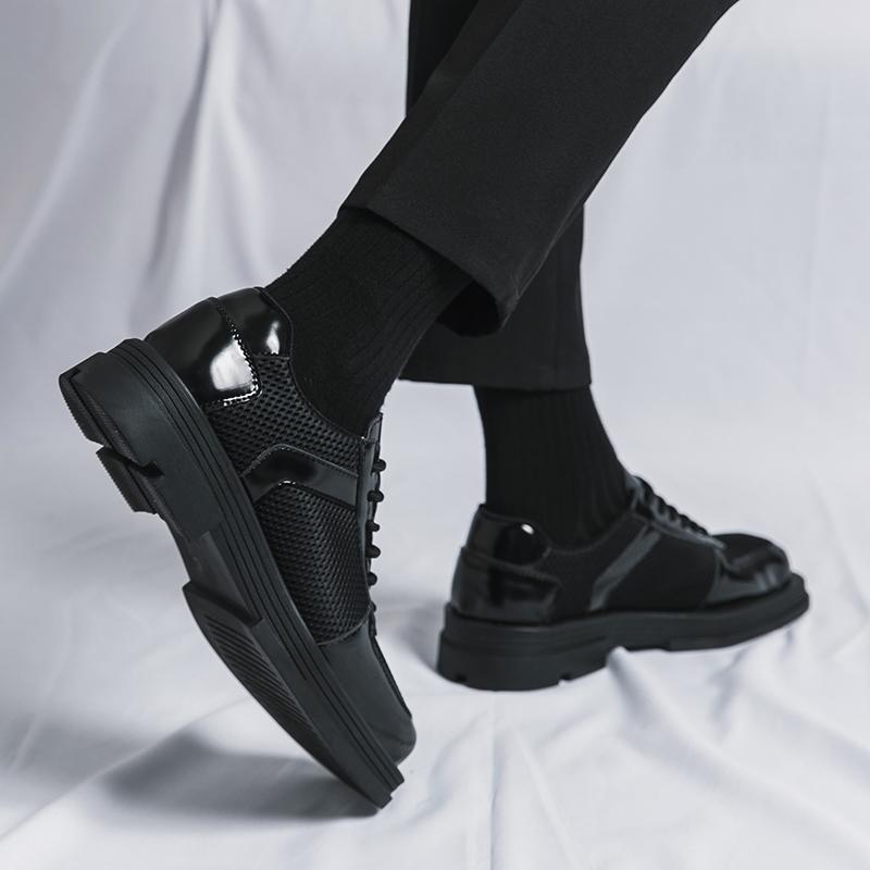 Quality breathable men's leather shoes Fashionable and casual versatile dressing style Outdoor party wedding casual men's shoes