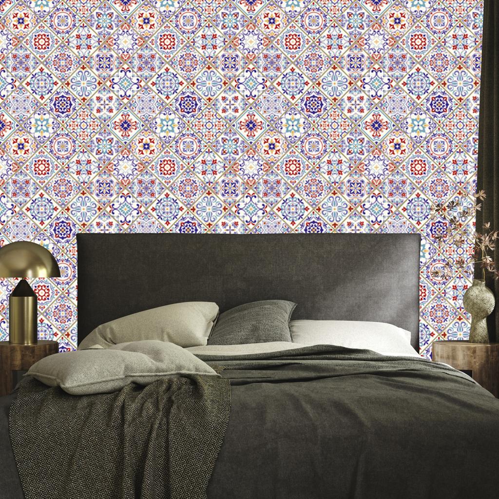 Wallpaper Tiles and colorful mosaics for living room and bedroom 50x1000