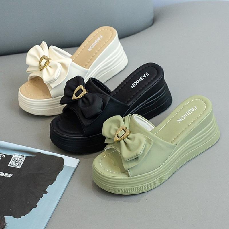 Fashion Women Fashion Thick Sole Home Platform Slippers Summer Thick-soled Clogs Elevated Slides Shoes Damen Non Slip Flip Flops Sandals