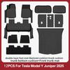 Tappetini per Tesla Model Y Juniper 2025-2026 Premium/Performance Rivestimento Pavimento in TPE & Accessori Copri Soglia Porta Completo