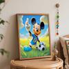 Disney Mickey Mouse Soccer DIY Oil Painting Kits Hand Painting Home Decor Craft Gift Ideas Canvas Wall Art Room Decor Unique Hobby Set