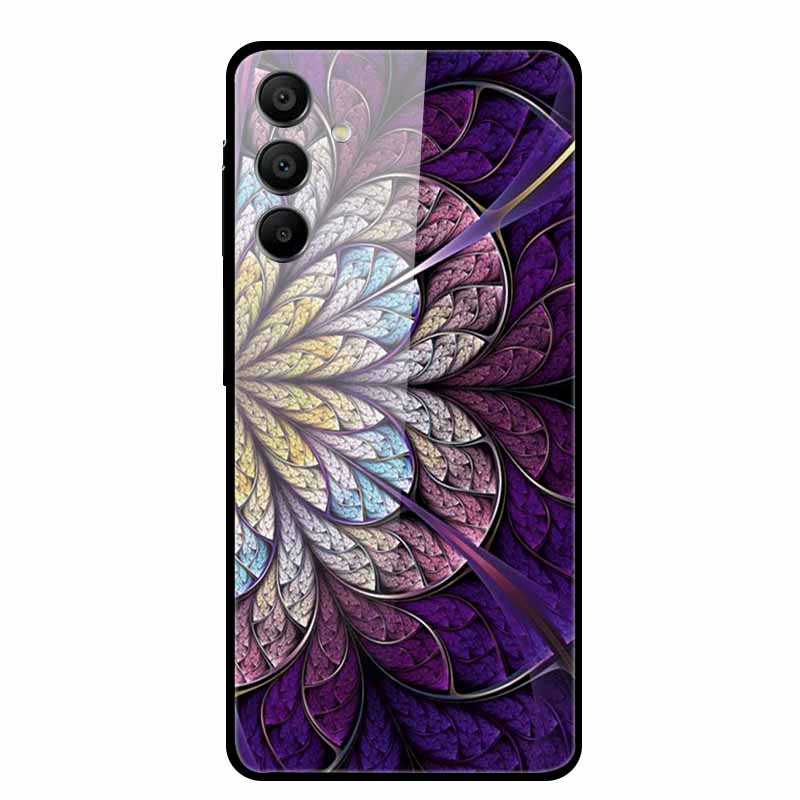 Tempered Glass Case for Samsung Galaxy A16 5G Back Cover Hard Case for SamsungA16 Phone Case Fundas Cool Protective Cute Bumper