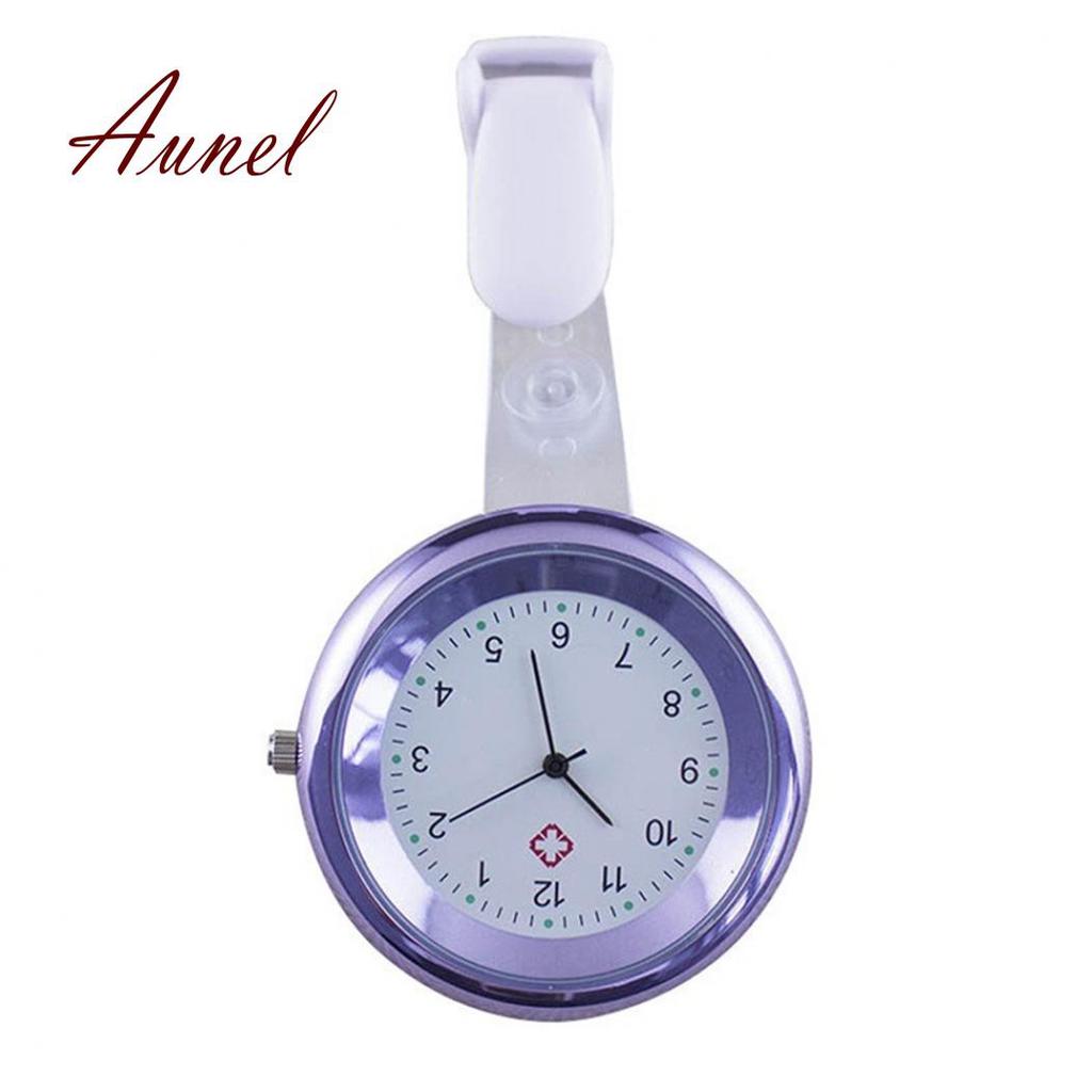Relógio de bolso analógico redondo de quartzo para enfermeira e médico