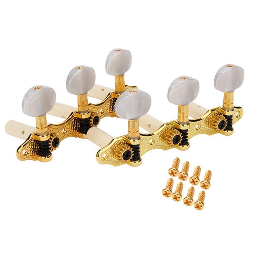 

Yibuy 3L 3R Золотые колки для гитары, Кнопки колков Rotomatic