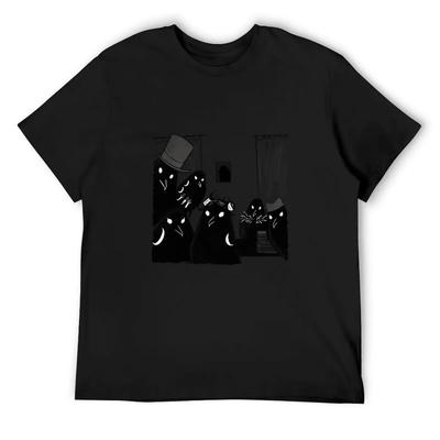 Crow Selfie T-Shirt Korean Fashion Clothing Man T-shirt Blanks Mens T Shirts
