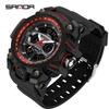 SANDA G Style New Men's Watches 50M Waterproof Sports Military Quartz Watch For Male LED Digital Electron Wristwatch Clock