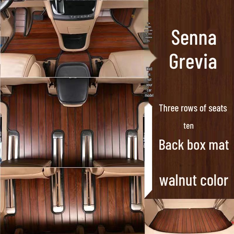 Custom Solid Wood Floor Mats for 2023 Toyota Sienna Hybrid Grandia