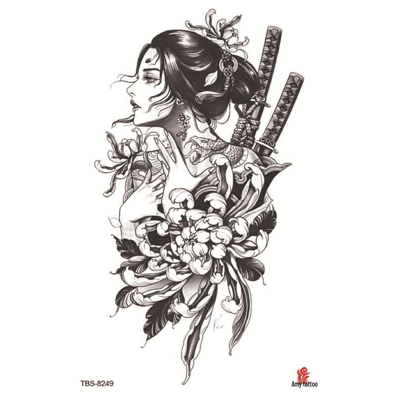 Wasserdichtes Ganzarm Totemsymbol Tattoo Aufkleber Set