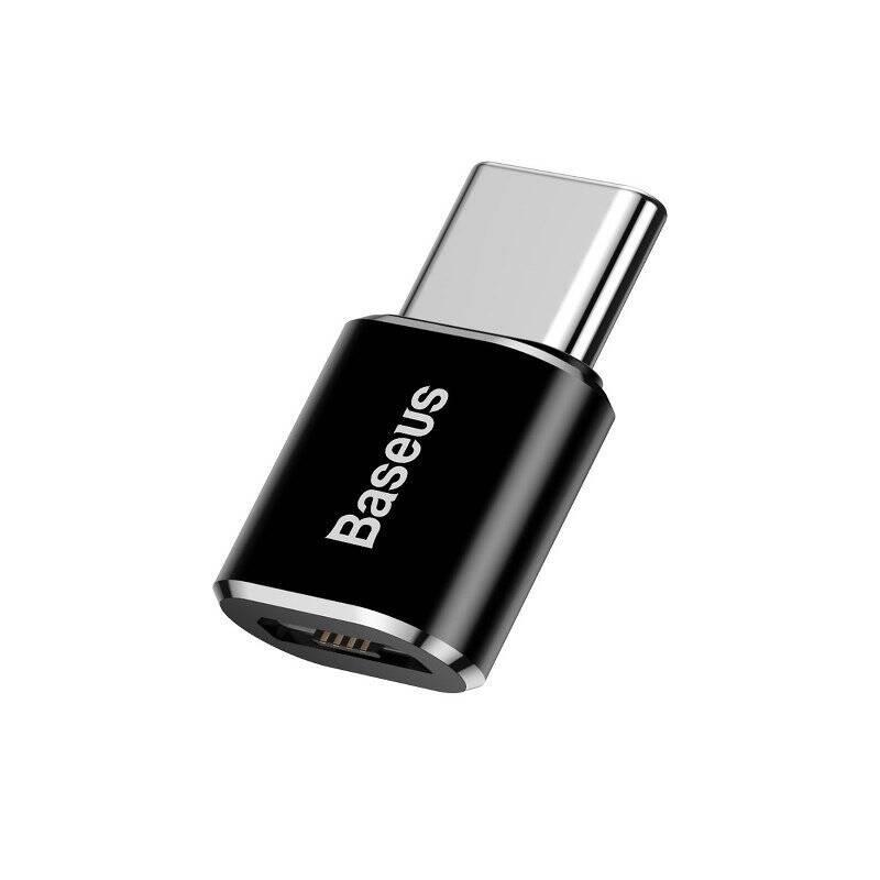 Adapter Baseus Micro Usb Do Usb Type-C - Czarny