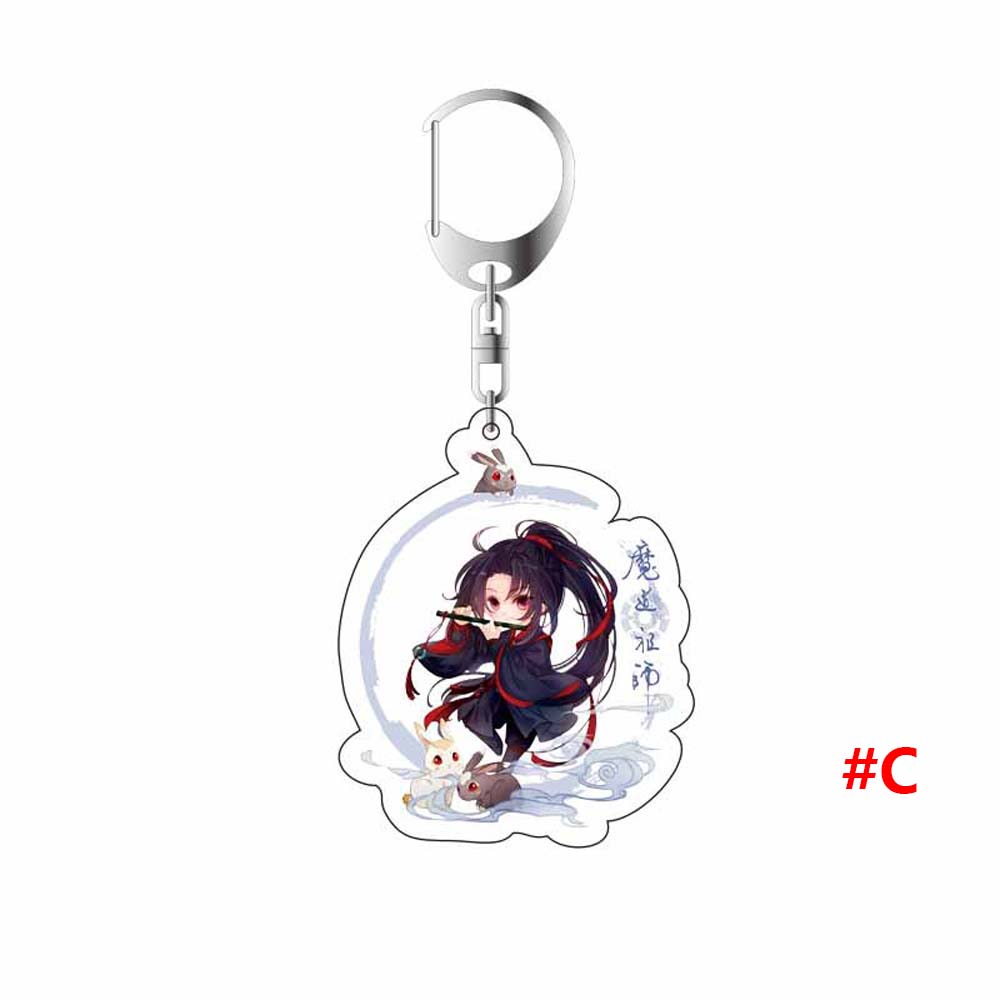 Wuxian Acrylic Grandmaster of Demonic Bag Pendant Mo Dao Zu Shi Keychain Key Ring Holder Key Rings