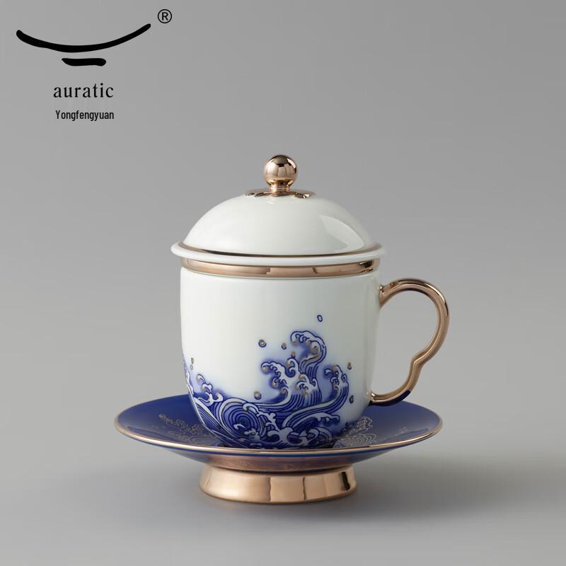 

Yongfengyuan 250ml Chinese Ceramic Teacup 4-Piece Gift Set