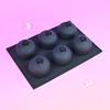 6 Cavity Food Grade Silicone Cake Molds For Making Blueberry Shape Mousse Cake Chocolate And Dessert Making Essential