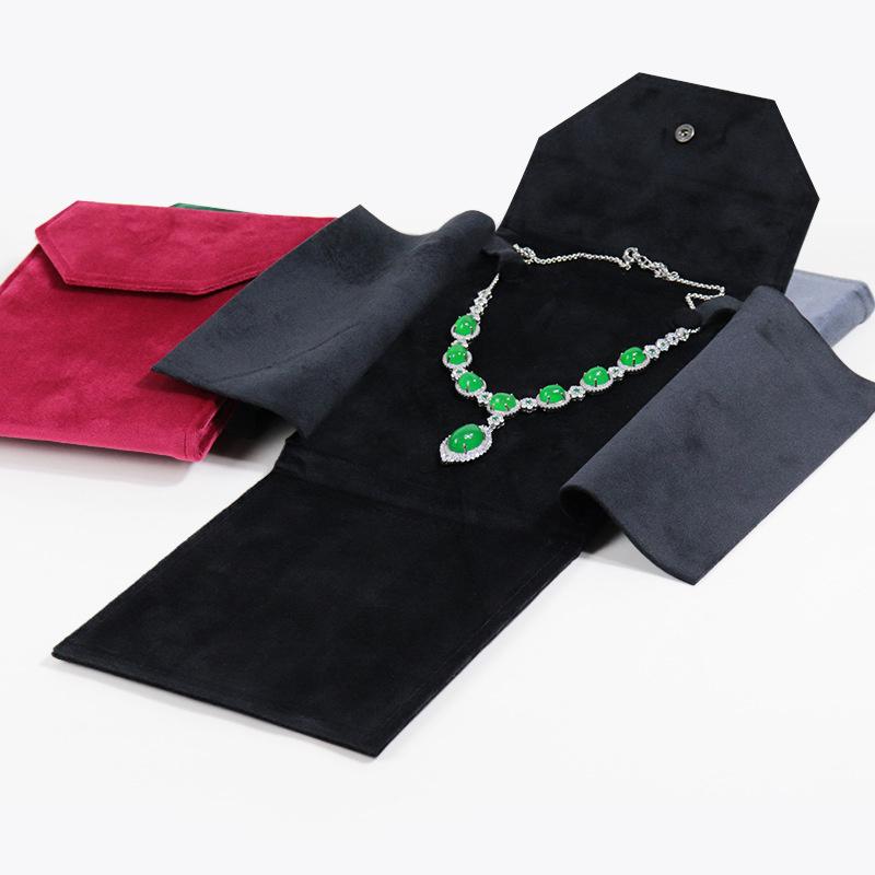 Samt Perlenkettenbeutel, modische Pulloverkettenhülle, Kettenaufbewahrungsbeutel, kreative Schmuckverpackungsbox