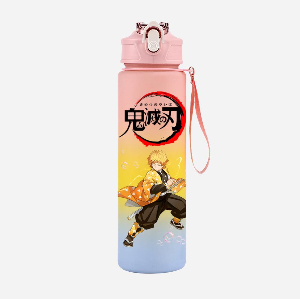 Anime Cartoon Demon Slayer Printed 750Ml Water Bottle Large Capacity Drinking Cup Portable Children Outdoor Sports Water Cup
