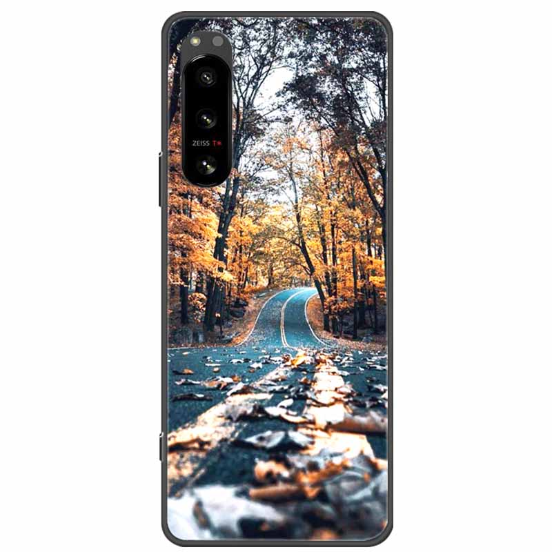 Pro Sony Xperia 5 / 5 II / 5 III Pouzdro TPU Měkký Silikon Nárazuvzdorná Pouzdra pro Sony Xperia 5 III Kryt Telefonu 5II 5III Vlk Lvi