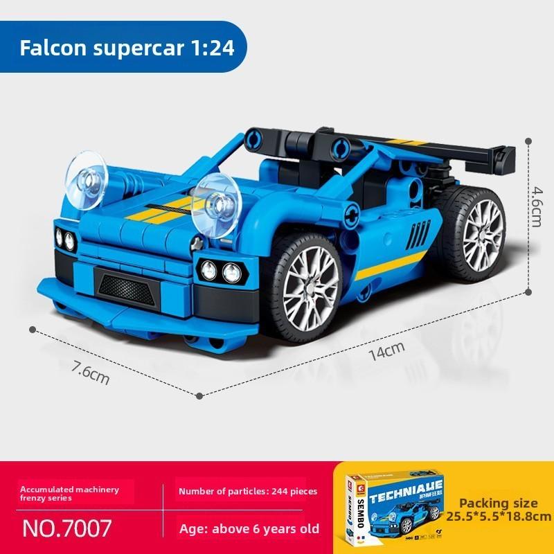 Building Kids Blocks Racing Car Kit Model Toy For Diy Fun And Gift Educational