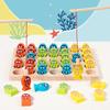 Fishing Wooden Magnetic Puzzle Numbers Letters Educational Toy For Learning Kids