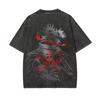 Jujutsu Kaisen Choso T Shirt Men Blood Manipulation Vintage Acid Wash Streetwear Retro Japanese Anime Graphic Tees