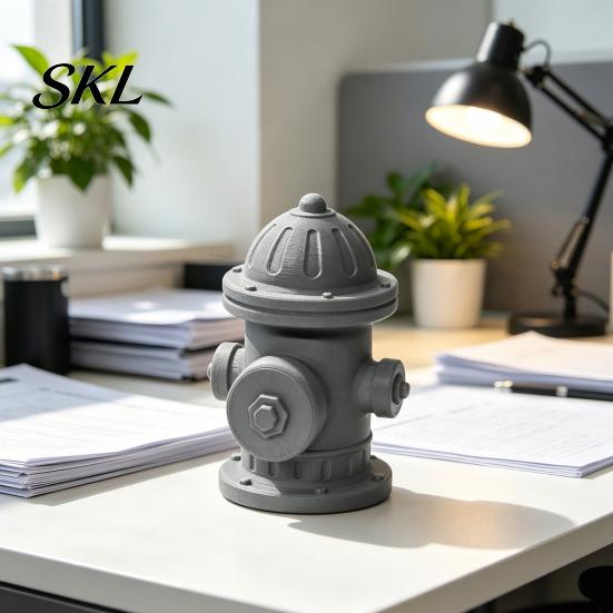 Hydrant Shape Toy 3D Printed Fidget Clicker, Mini Fake Finger Stress Relief Desk Push Toy, Gift for Kids Teens Adults Clicker