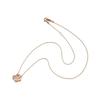 White Clover My Melody 50th Anniversary Ladies Necklace Dancing Stone Sanrio Characters Silver 925 Surgical Stainless Steel 316L Cubic Zirconia Heart