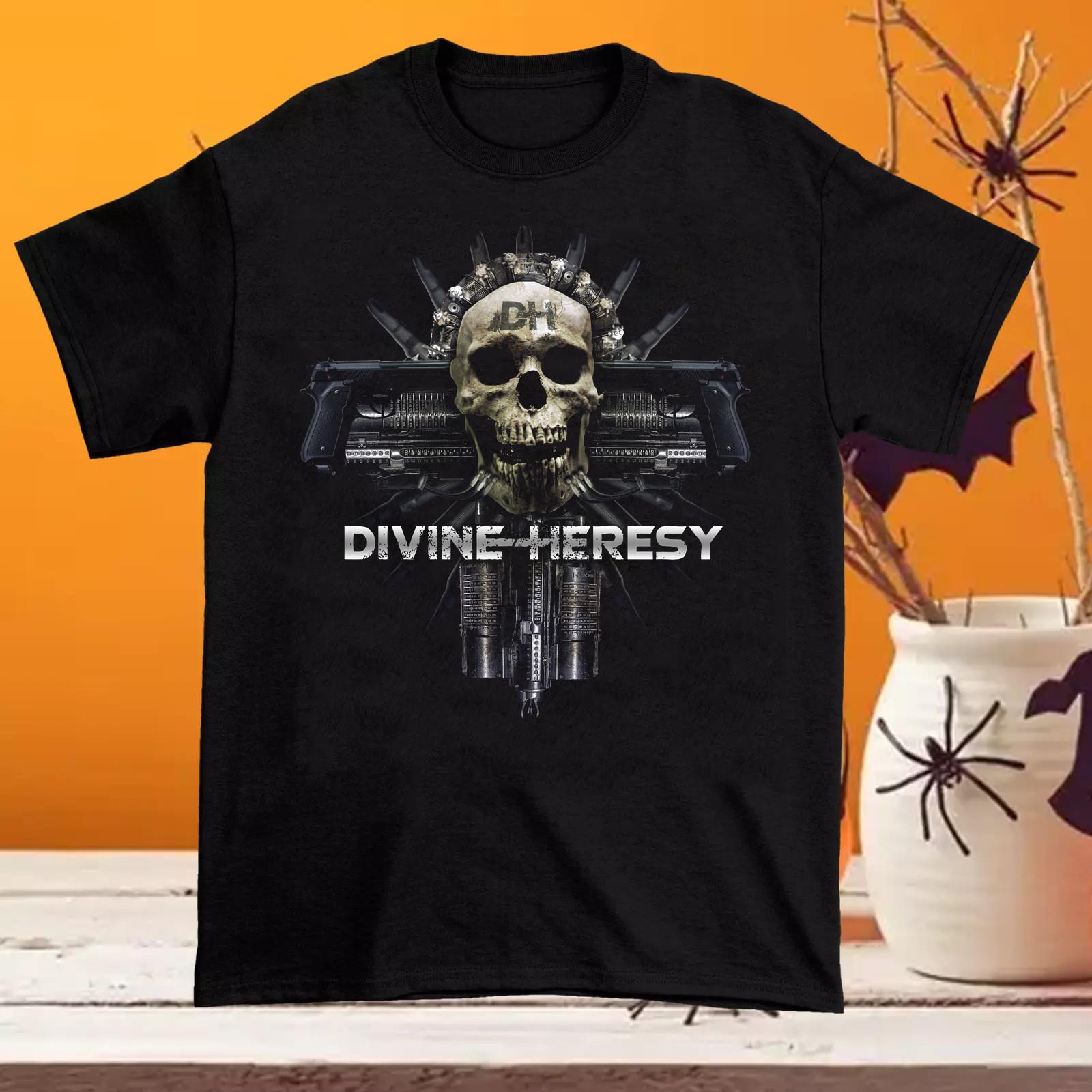 Hot Divine Heresy Band Black Color Cotton T-Shirt Adults PP939 L