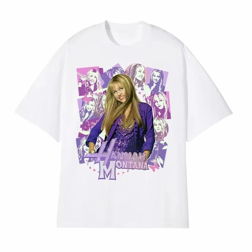 2026 Ins Hannah Montana Epic Iconic Graphic T Shirt Men Women Retro Fashion Aestheti Shirts Casual O-Neck Cotton Short Sleeve