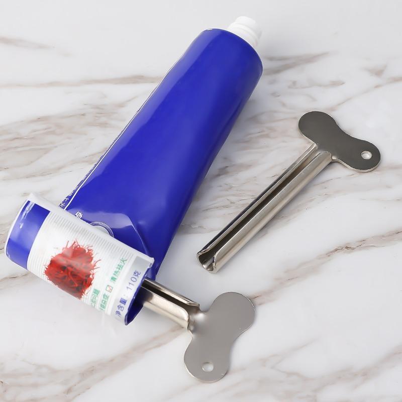 5-20PCS Bathroom Metal Toothpaste Squeezer Stainless Steel Tube Squeezer Universal Key Roller for Tube Cream Paint Squeezer Tool