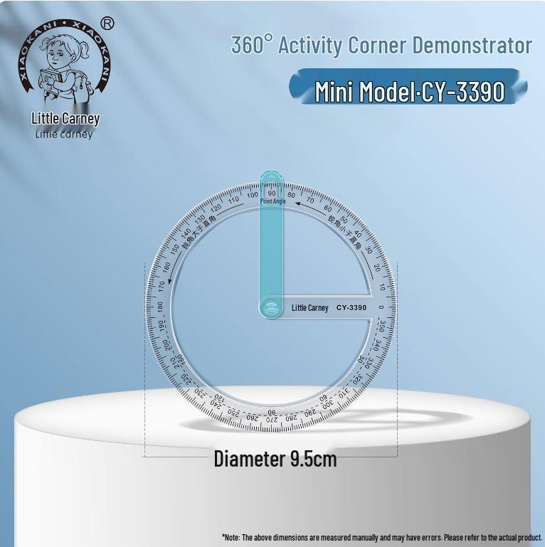 Multifunctional 4-in-1 Corner Ruler: Protractor, Compass, Angle Demo, Teaching Aid Other