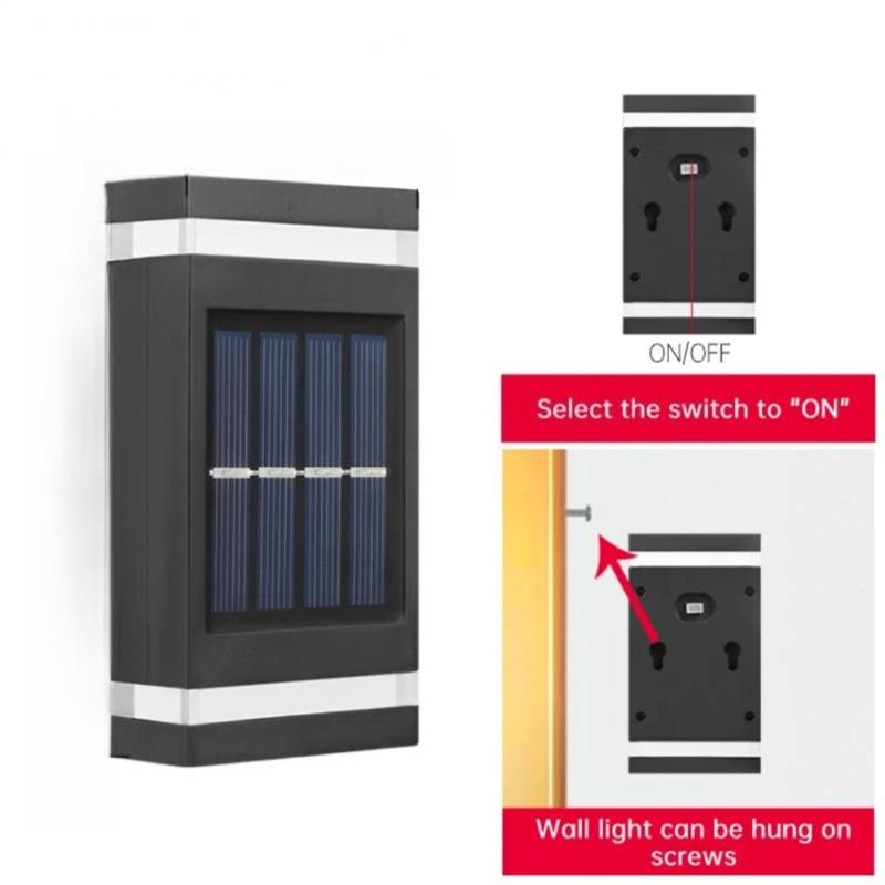 Wall Solar Light Waterproof Garden Solar LED Light for Outdoor Lighting Street Lamp Home Balcony Porch Yard Decoration