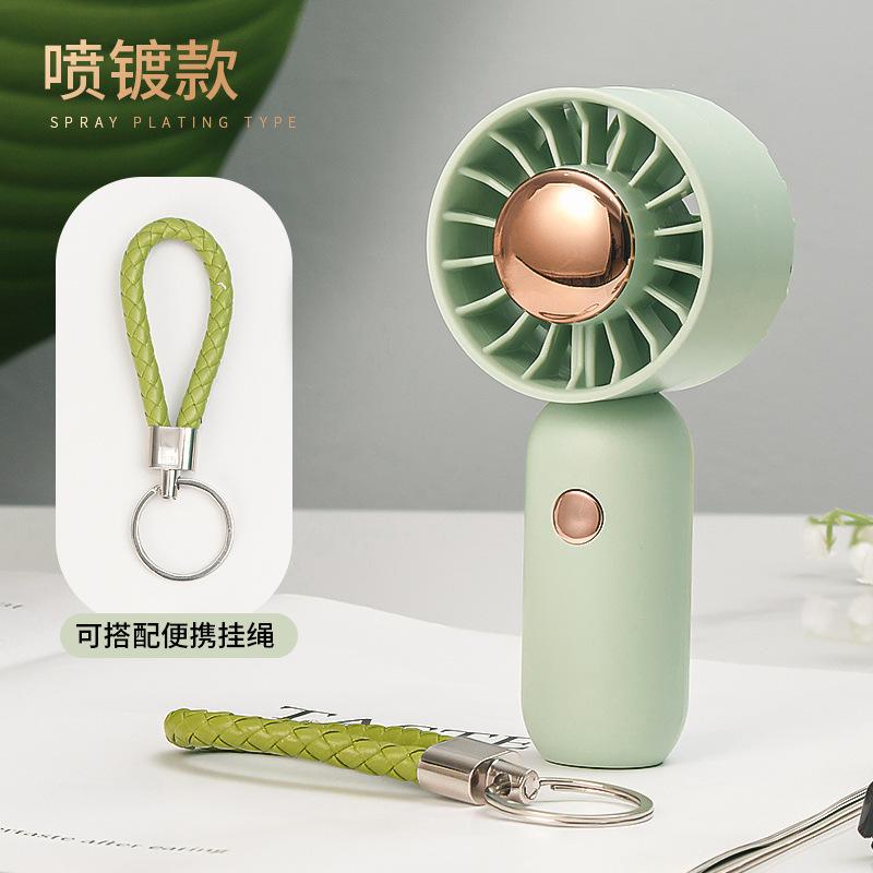 New handheld fan temu charging student strong wind turbine portable outdoor large air volume mini handheld small fan
