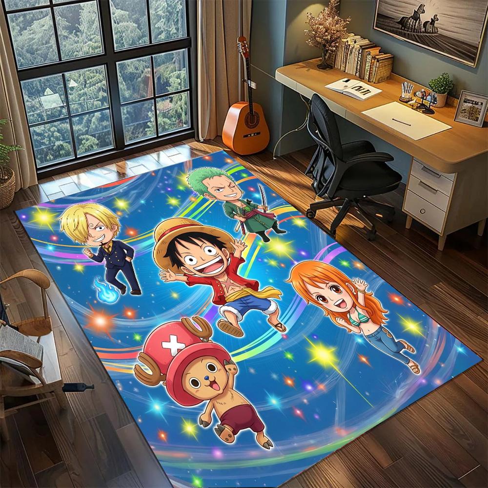 

One Piece Luffy Non Slip Gamer Room Large Area Washable Floor Mat Rug Carpet Bedroom Home Decor.-TING 60x90cm