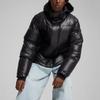 Puma Mmq Down Simple Breathable Solid Color Hooded Long Sleeve Jacket Men Jacket Black 626710-01