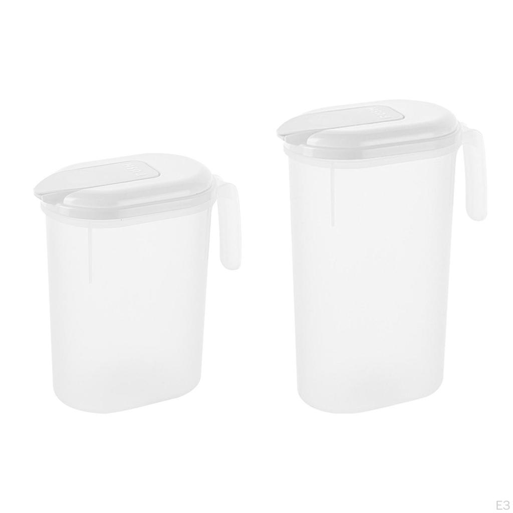 Pitcher with Lid Cold Brew Kettle Water Jug Drink Container for Iced Tea Milk Lemonade Beverage