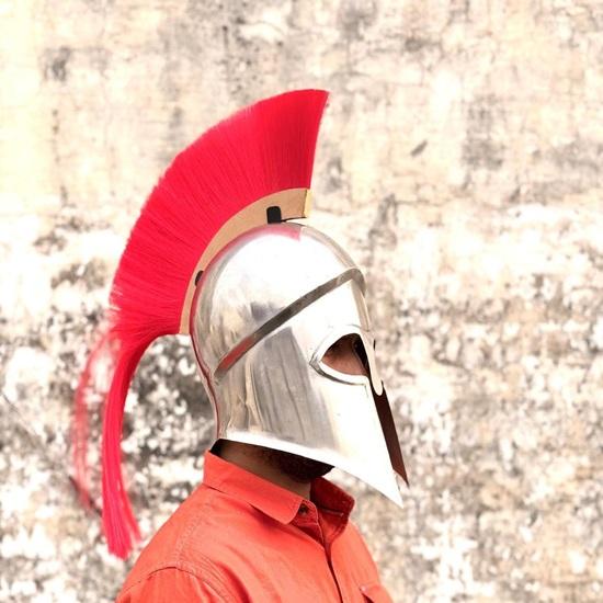 Greek Warrior Helmet Ancient, Wearable Design for Cosplay, LARP, Halloween Costume Best Gift For Him