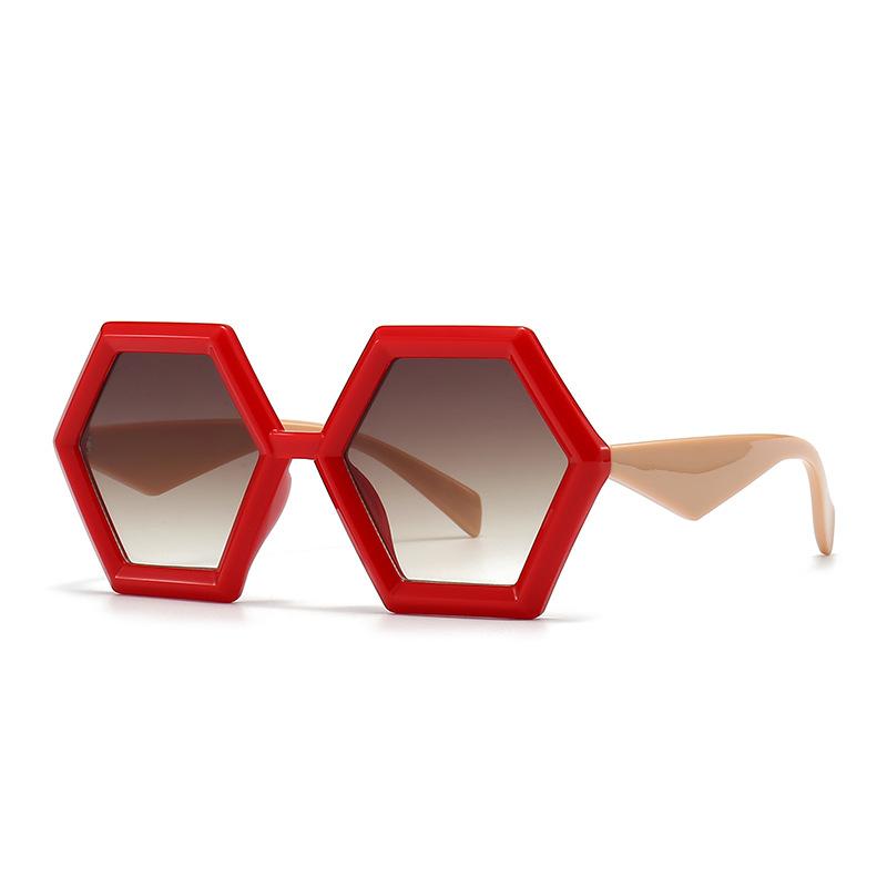 Classic Hexagon Sunglasses Women Men Trendy Luxury Designer Vintage Punk Oversized Shades
