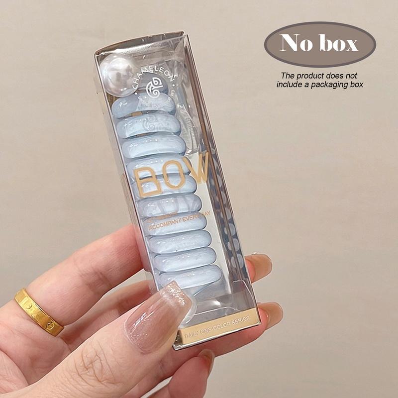 2024 New Summer Sweet Elastic Hair Bands Women Spiral Coil Telephone Wire Scrunchies Hair Ties Rope Ponytail Hair Accessories