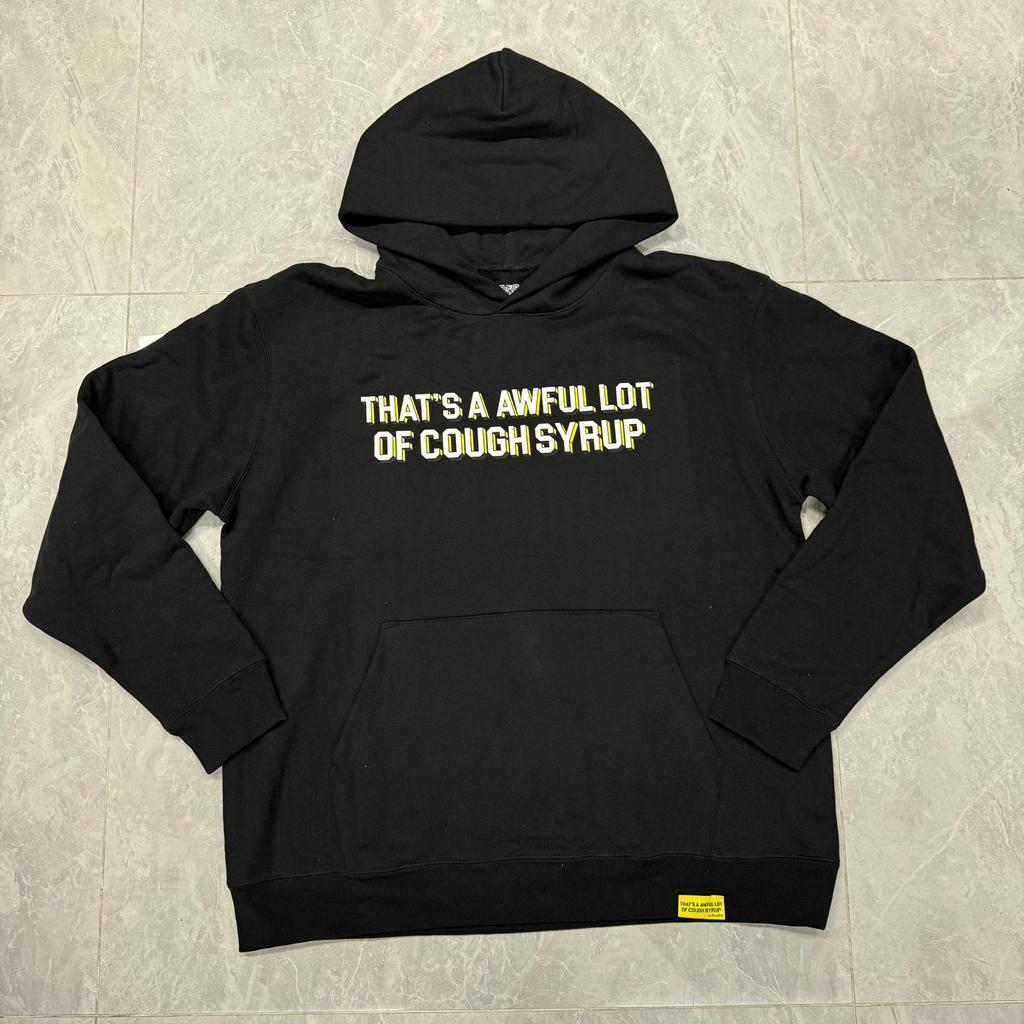 "That's an Awful Lot of Cough Syrup" Anime Print Hoodie for Men - Trendy Brand Original Label.