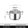 ZISIZ 18cm Trójwarstwowy Młotkowany Garnek do Zupy ze Stali Nierdzewnej 304