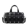 Today's popular woven hollow pillow bag trend rivet fashion casual portable messenger women's bag shoulder bag