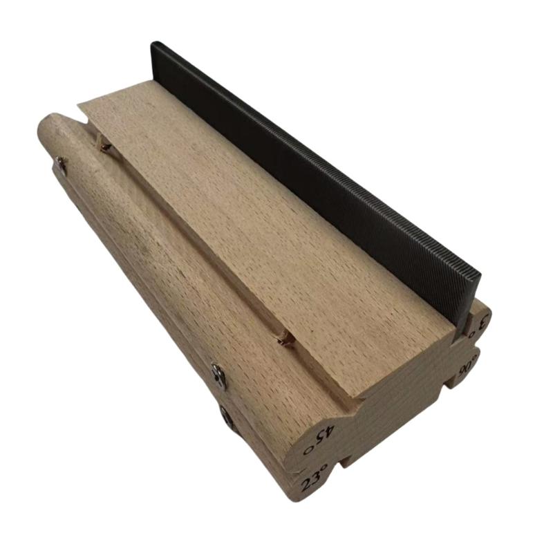 

Guitar Fret Edge File with 4 Adjustable Angles Wood Texture for Efficient Fret Dressing on Guitars Basses Ukuleles