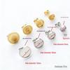 Edelstahl Ohrstecker-Halter für DIY-Schmuck (Innendurchmesser: 6/8/10 / 12mm)