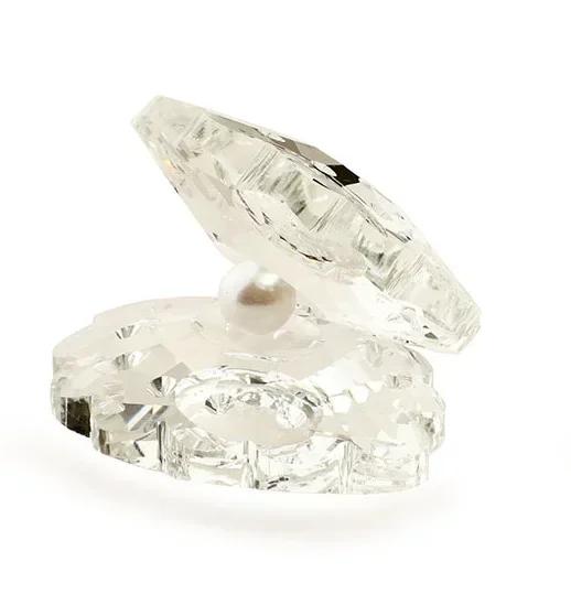 Home Transparent Crystal River Clam Pearl Shell Birthday Gift Office Crystal Crafts Ornament Nordic Decoration Luxe Room Decors прозрачный