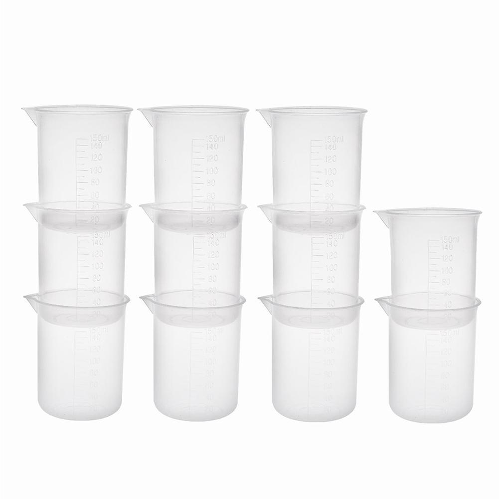 Transparent Scale Plastic Measuring Cup V Shape Mouth Laboratory Beakers Milk Tea Store Measuring Cup Volumetric Beaker Kitchen