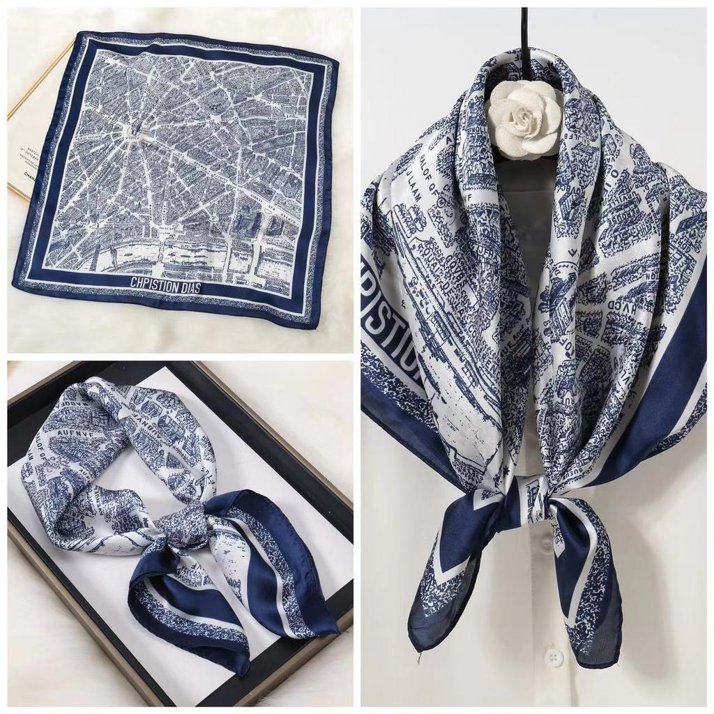 Eleganti Foulard di Seta da Donna Con Centinaia di Camicie, Assistenti di Volo, Decorazione Professionale, Protezione del Collo, Foulard, 70 Foulard Quadrati Piccoli.