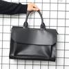 TS JYL Laptop bag,Vintage Crazy Horse Leather Briefcase Business Men Laptop Shoulder Bag