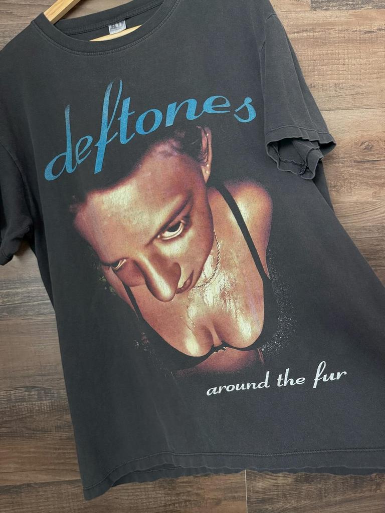 90s Deftones Around The Fur Albums Basic Black Remake T shirt NH28151