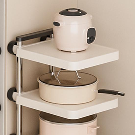 Kitchen Storage Rack Strong Load-bearing Adjustable Design Multifunctional Multi-layer Pot Storage Rack