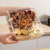 5 Grid Divided Plate with Lid Food Grade Plastic Fruit Storage Box  Snack Vegetable Fruit
